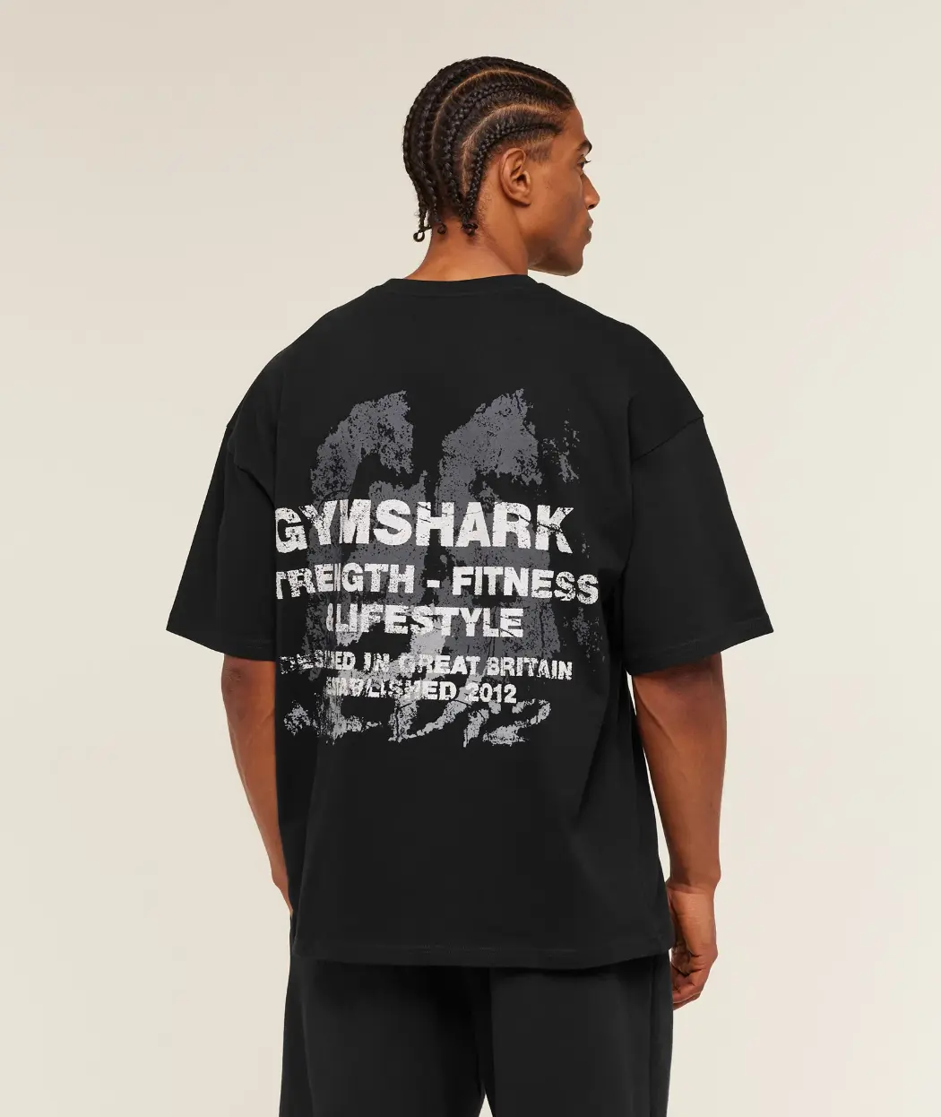 Gymshark Strength Fitness & Lifestyle Graphic T-Shirt, Men's Workout Tee, Athletic Training Shirt, Gym Streetwear Top