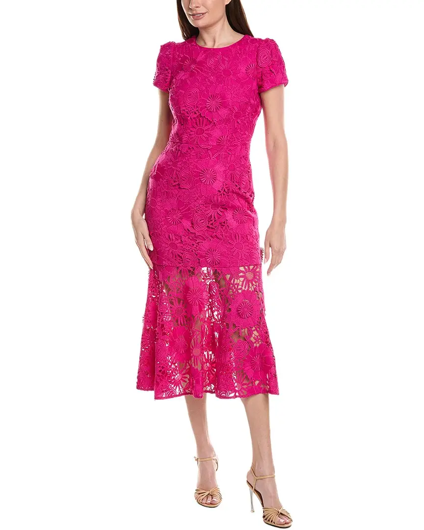 Milly Daisy Floral Embroidery Maxi Dress