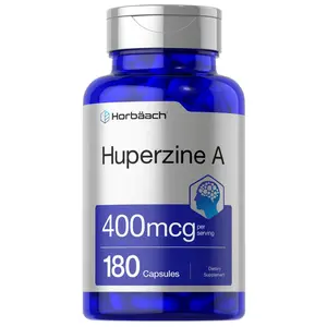 Horbäach Huperzine A Supplement | 400mcg | 180 Capsules | Non-GMO, Gluten Free