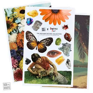 The Mother Nature Collection | Limited Edition | Collage Boy Collaboration | Full Sheet Sticker Adhesive | Vintage Magazine | Dreamcore | Magazine Style | Sticker Sheets | Matte | Decorative Collage and Junk Journaling Decor | Scrapbooking | DIY tiktoksho