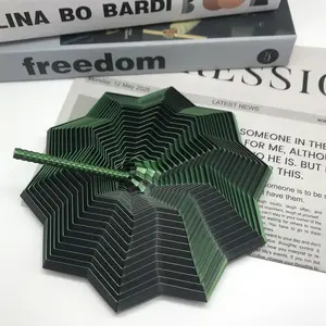 3D Printed Sensory Fidget Star, Stress Relief Whirling Spiral with Handle, Hypnotizing Visual Fidget Toy, Satisfying Sight and Sound