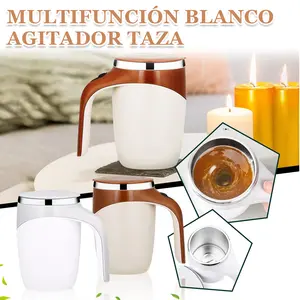 Rechargeable Automatic Stirring Mixing Coffee Mug, Electric Funny Self Mixing Cup, Stainless Steel Travel Coffee Cup for Coffee Powder, Milk, Tea, Cocoa