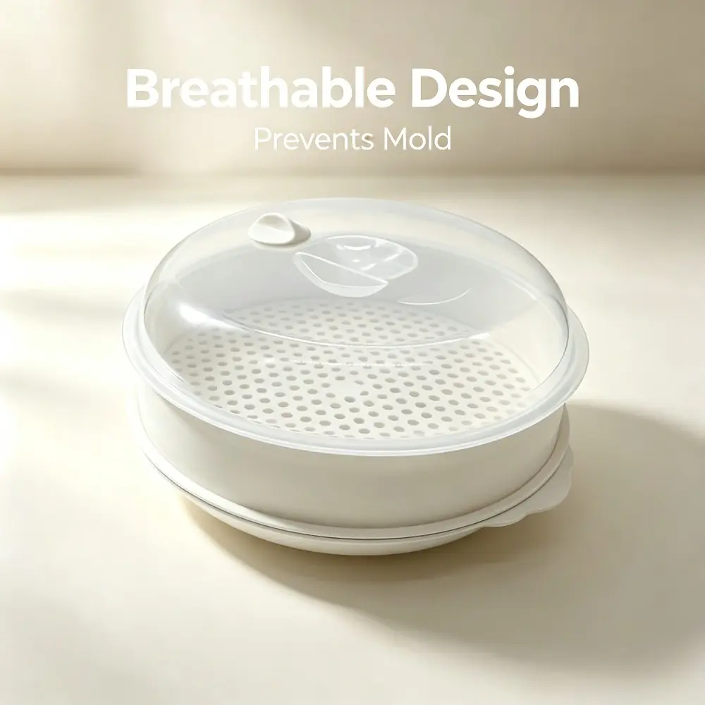 1pc single-layer microwave steamer container dishwasher washable stackable steamer (suitable for vegetables/rice/dumplings/eggs) | Essential for healthy cooking in the kitchen