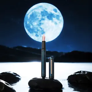 Nahvalur Ikkaku Blue Moon Urushi Fountain Pen 14k Fine