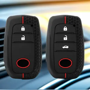 Premium Protective Key Cover - Key Caps For Toyota Corolla 2023 Yaris Cross RAV4 Land Cruiser LC200 Prius Camry Highlander Fortune LK200 Car Key Case Cover Car Key Protector Car Key Accessory