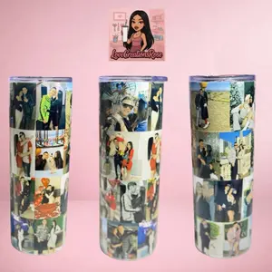 Photo Collage Carlos & Lilliana Stainless Steel Tumbler