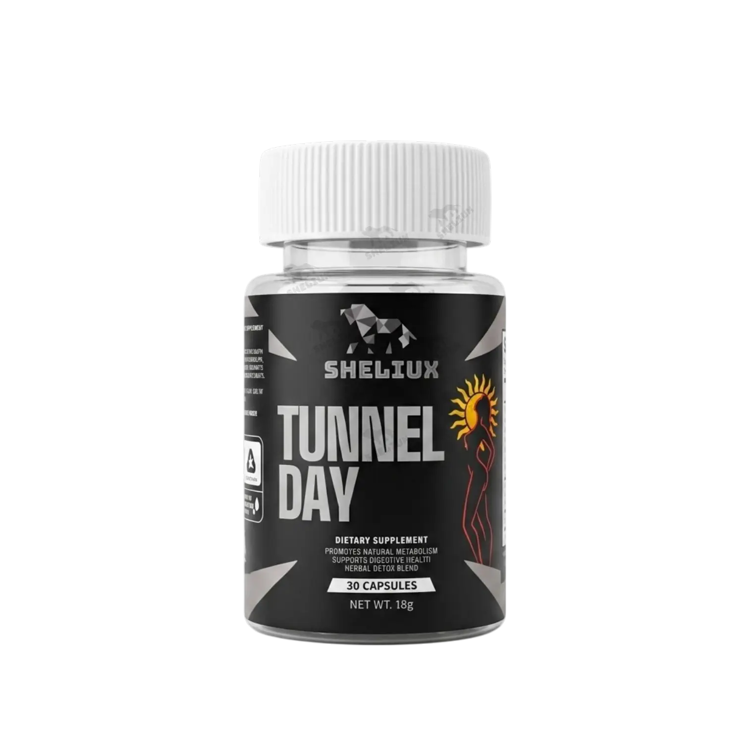 Sheliux - Tunnel Day Fitness Supplement - 30 caps - Health Supplements