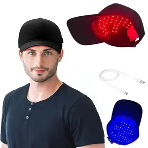 Light Therapy Hair Growth Cap, Anti-Hair Loss LED Hat, Near Infrared Head Massage Device, New Lithium Battery Included