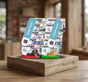 Frontline Plus for Dogs or Cats upto 1.5 to 132 lbs, Topical Skin & Coat Care, Suitable for Pets 8 Weeks or Older, Easy Monthly Application, 3 or 6 doses