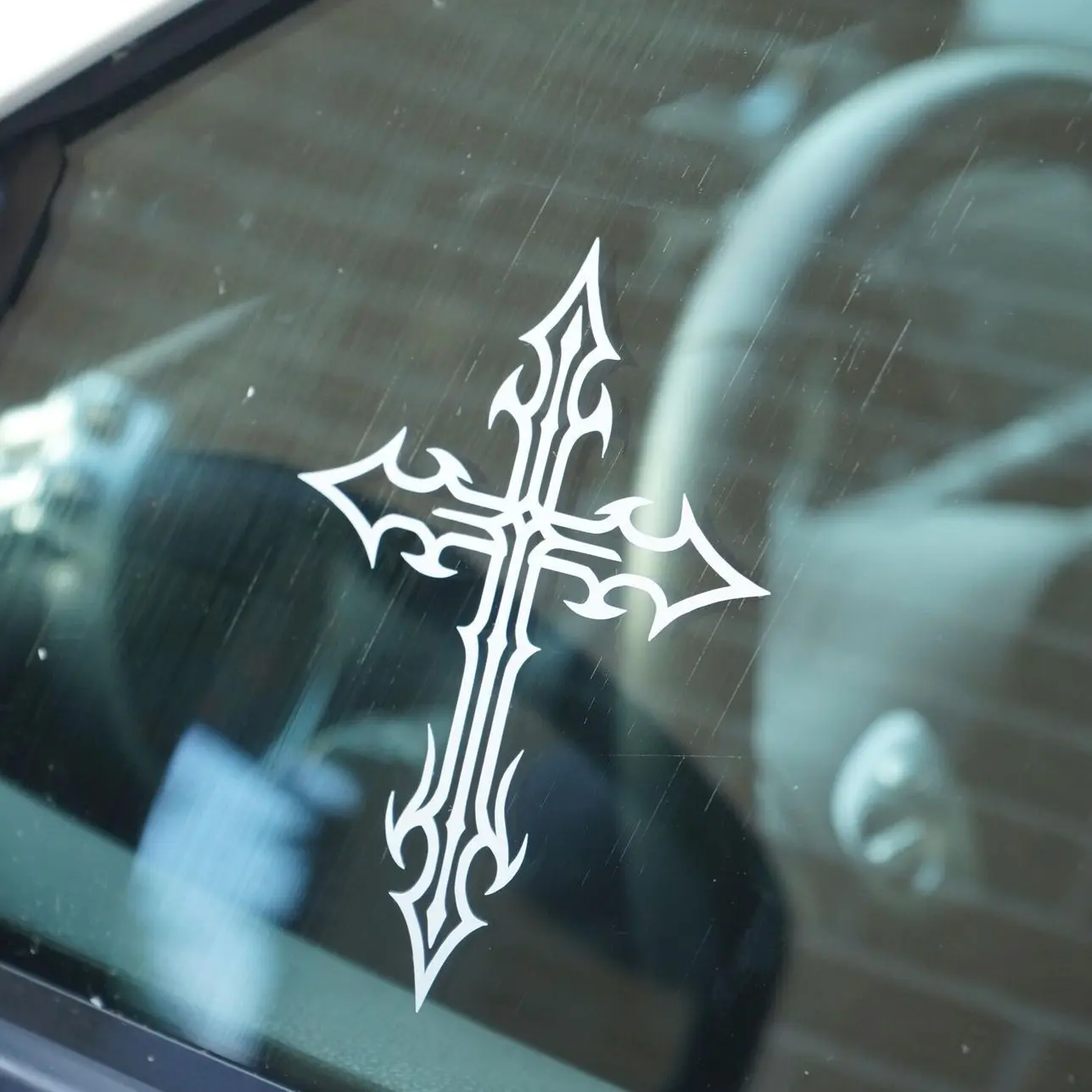 Gothic Cross | Car Sticker Vinyl Decal | Windows Laptops Etc 6