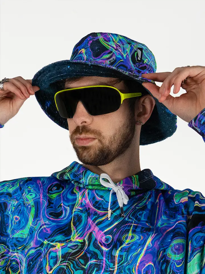 Space Cadet - Reversible Fluffy Bucket Hat
