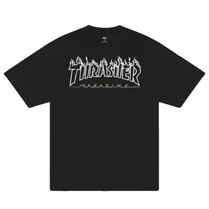 Thrasher Black Flame T-Shirt 139
