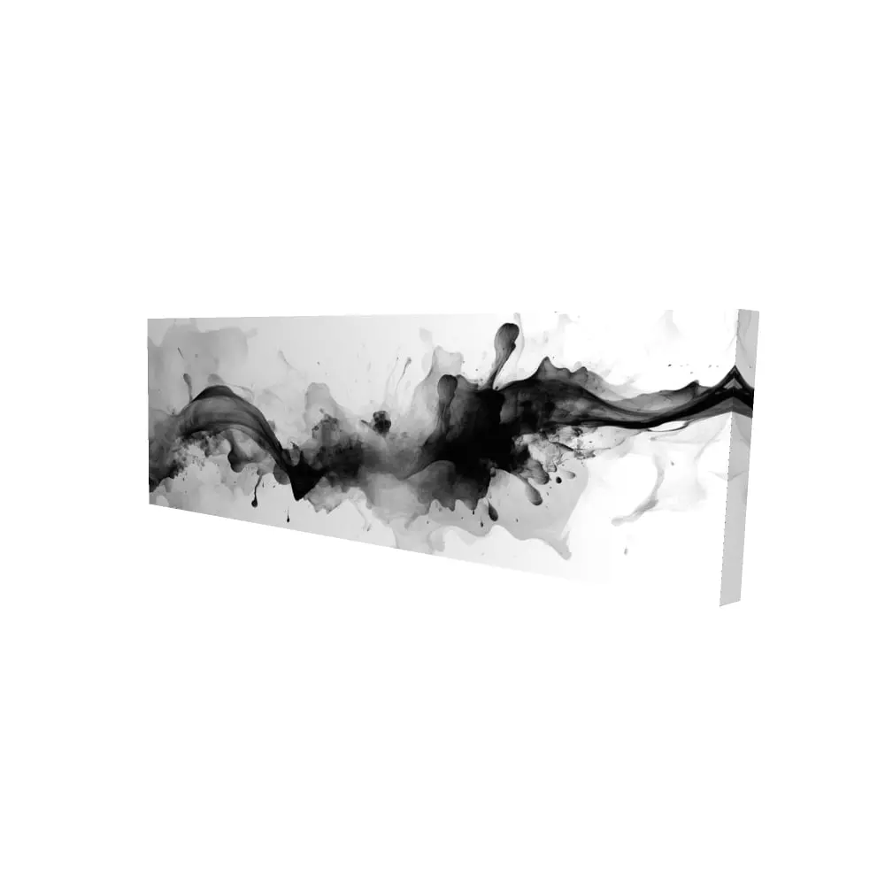 212 MAIN High Def White Abstract Minimalist Decorative Wall Art Print - 20 x 60 in, 7.66 lbs, 2080-2060-AB130 Darkness Incarnate Artwork, Durable Easy-Install Bedroom Home Decor