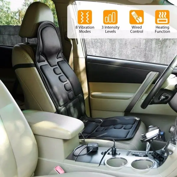 Back Massager Cushion Electric Massage Car Seat Cushion Chair Pad with 8 Vibration Modes 3 Intensity Levels Heating Function & 7 Motors - TikTok Shop Back Massager Cushion Electric Massage Car Seat Cushion Chair Pad with 8 Vibration Modes 3 Intensity Levels Heating Function & 7 Motors - TikTok Shop