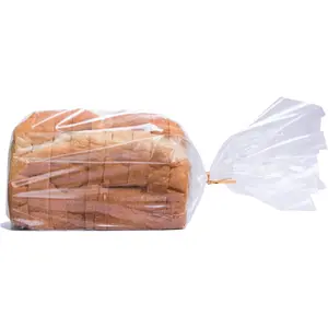 Bread Plastic Bags, Pack of 50  Clear Bakery Storage Packaging for Homemade Loaf, Includes 50  Twist Ties