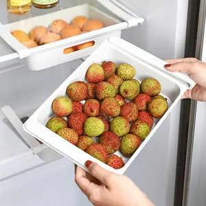 1pc Refrigerator Drawer-type 12-compartment Egg and Fruit Storage Box, Hanging Organizing Rack Refrigerator Storage Rack