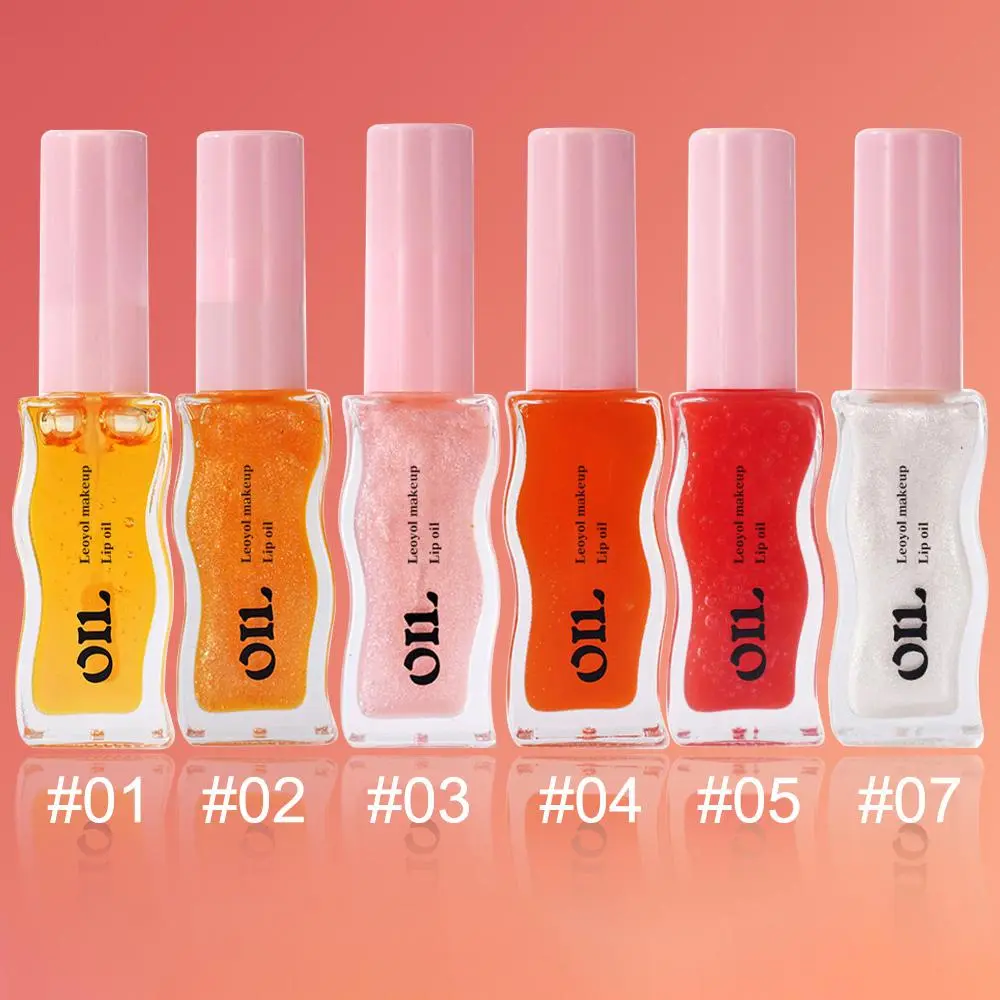Fruit Honey Long Lasting Lip Oil, 1 Box Moisturizing Lip Gloss, Glossy Lip Glaze Stick, Plumping Lip Oil for Girls & Women