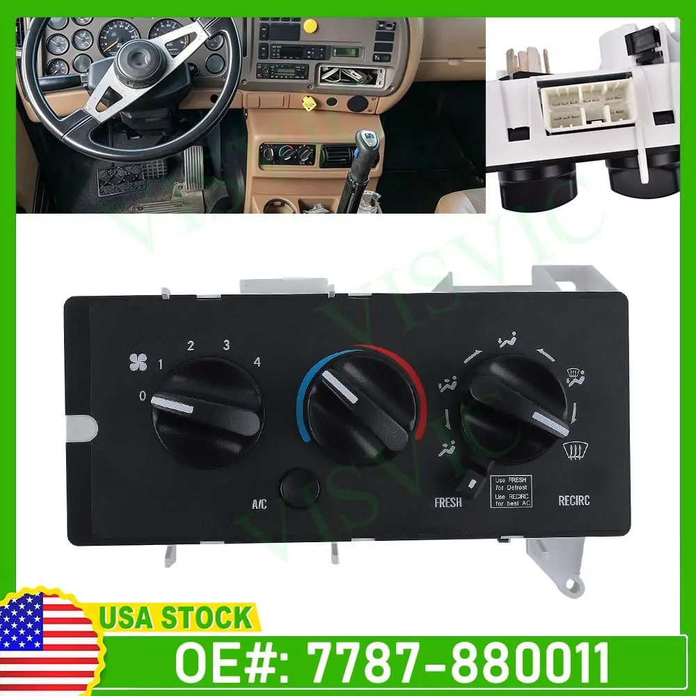 AC Control Panel 7787-880011 For Mack 2001-2005 CH613 11-1225 1000149542 CV713