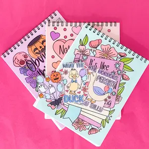 3 Adult Coloring Book Bundle - 8x10in - Adult Coloring Books - With 3- 2.5in Matching Stickers