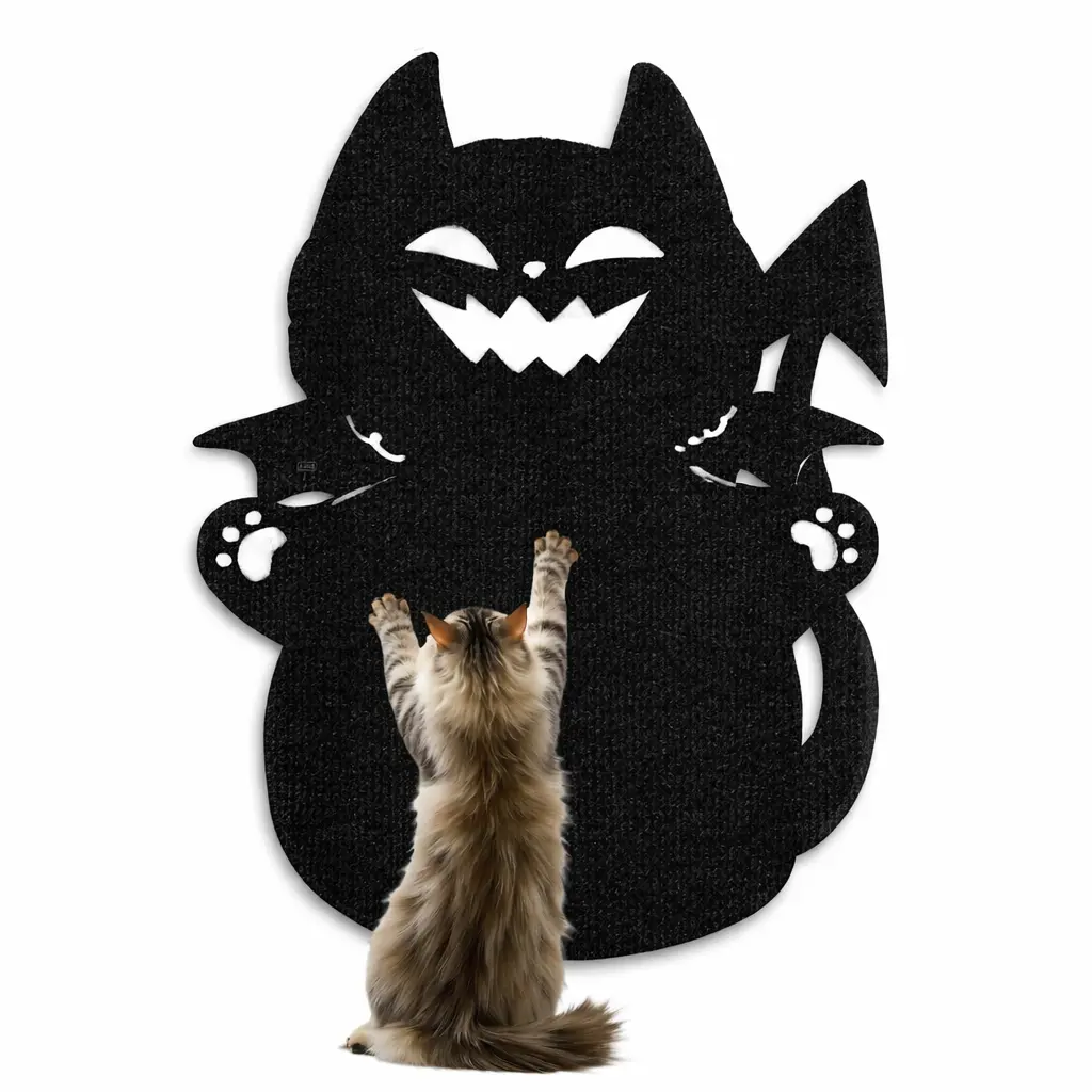 pinepaw Natural Sisal Rope Cat Scratcher Board - Peel-and-Stick Self-Adhesive Couch Guard, Halloween Pet Accessory, Prevents Scratching, Durable, Wear-Resistant, Non-Slip Rope Scratching Pad