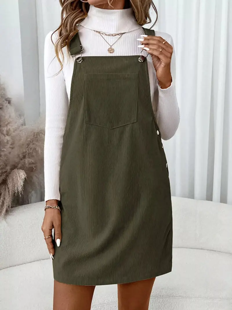 corduroy dress overall - TikTok Shop