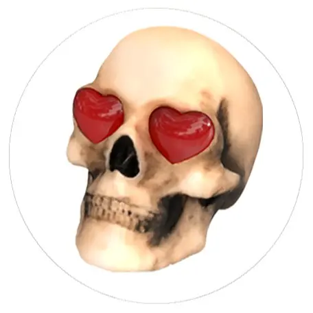 Valentine's Day Skull