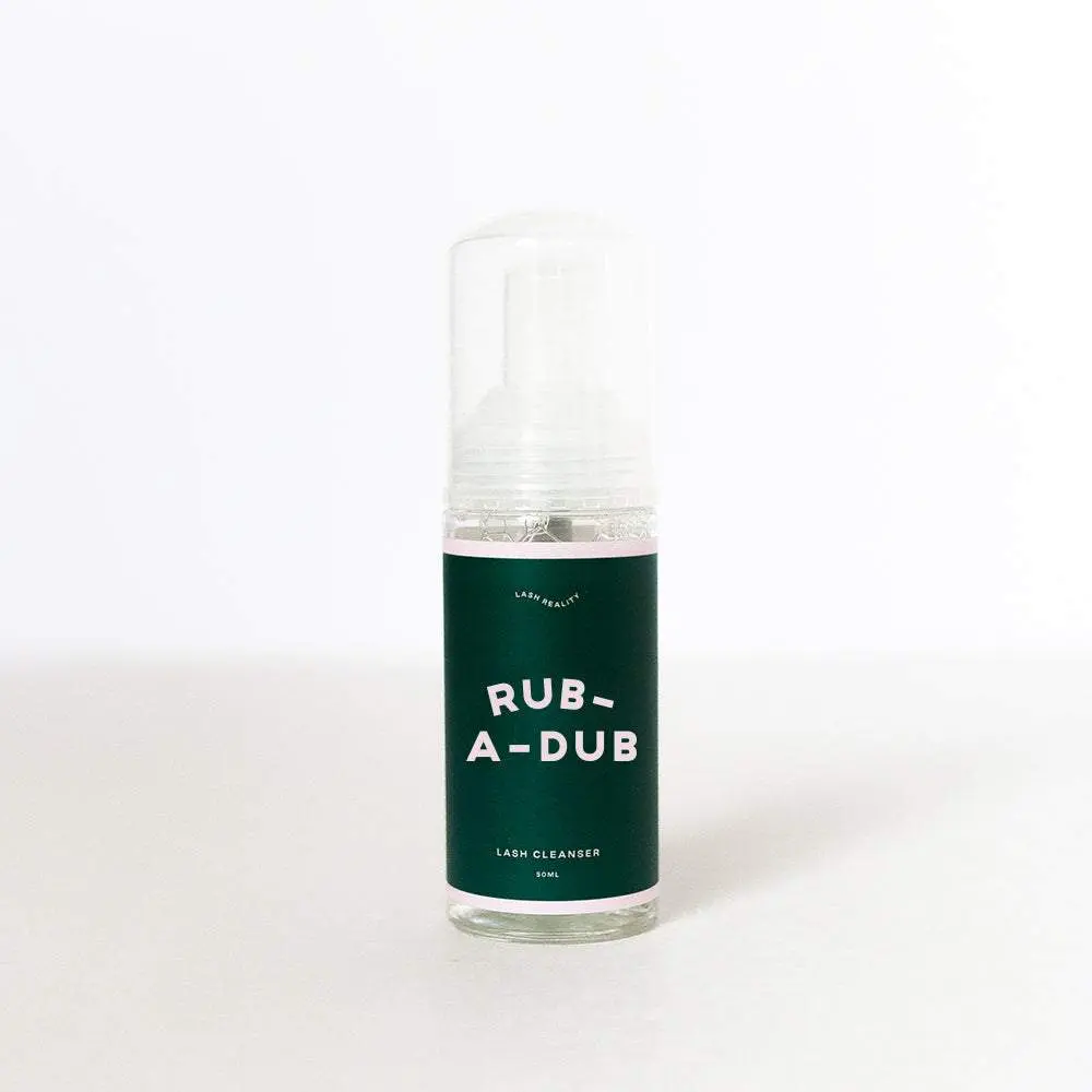 RUB-A-DUB Lash Cleanser / Eyelash Extensions Shampoo  / Sensitive-Eye Safe / Vegan Formula / Non-Burning / Made for Eyelash Extensions
