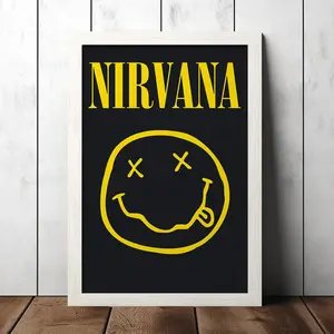 Nirvana Concert Poster - Music Fan Collectibles - Vintage Music Poster - Home Decor - Wall Art