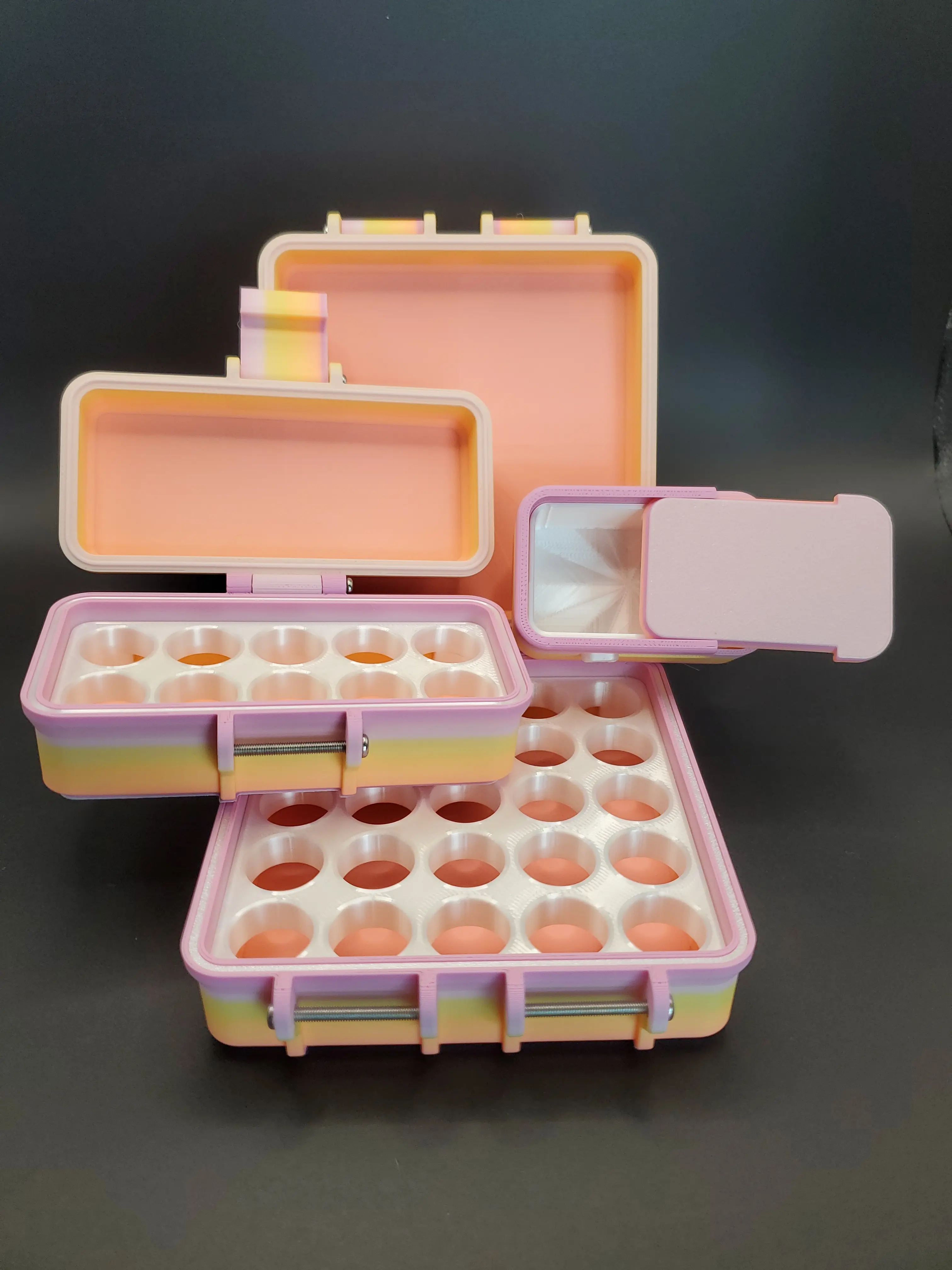 3ml Peptide Vial Storage Box | Made to Order 1-144 Vials | 3D Printed Organizer for Insulin GLP-1 & Testosterone | Custom Colors