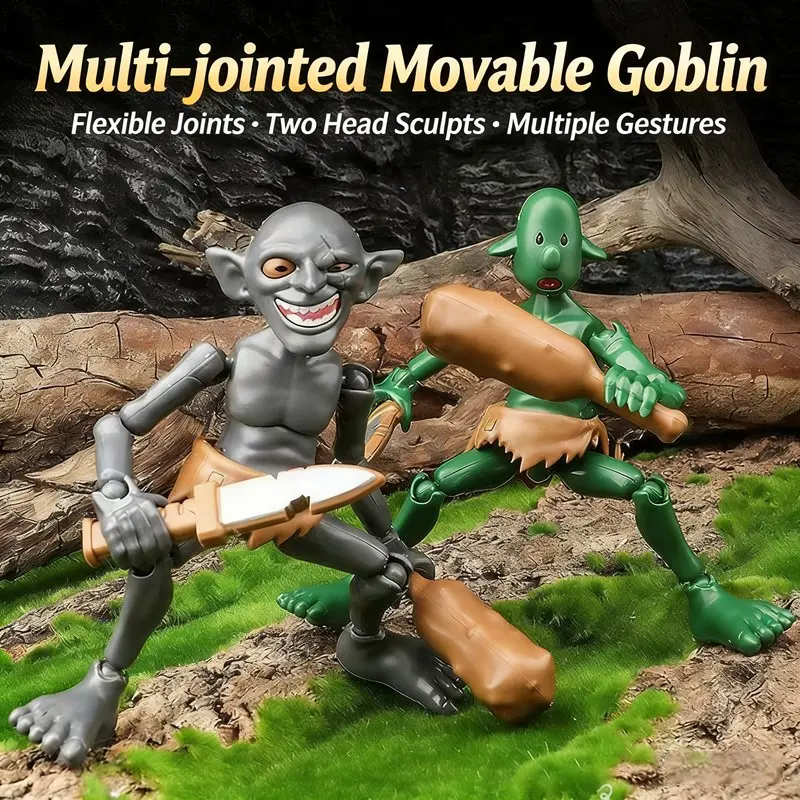 T13 Action Figure Full Joint Movable Goblin Model, Multi-Color T13 Action Figure Full Joint Movable Goblin Model, Multi-Color