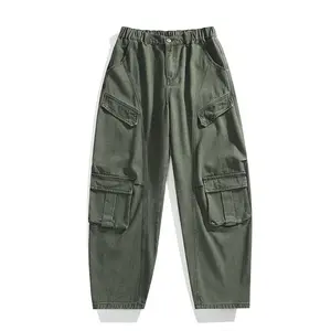 Men's Plus Size Cargo Pants | Elastic Waist Streetwear