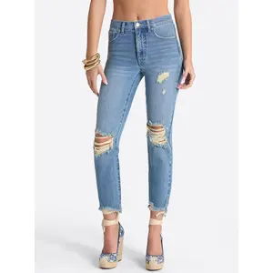 Harmony Straight High Rise Jeans in Incline