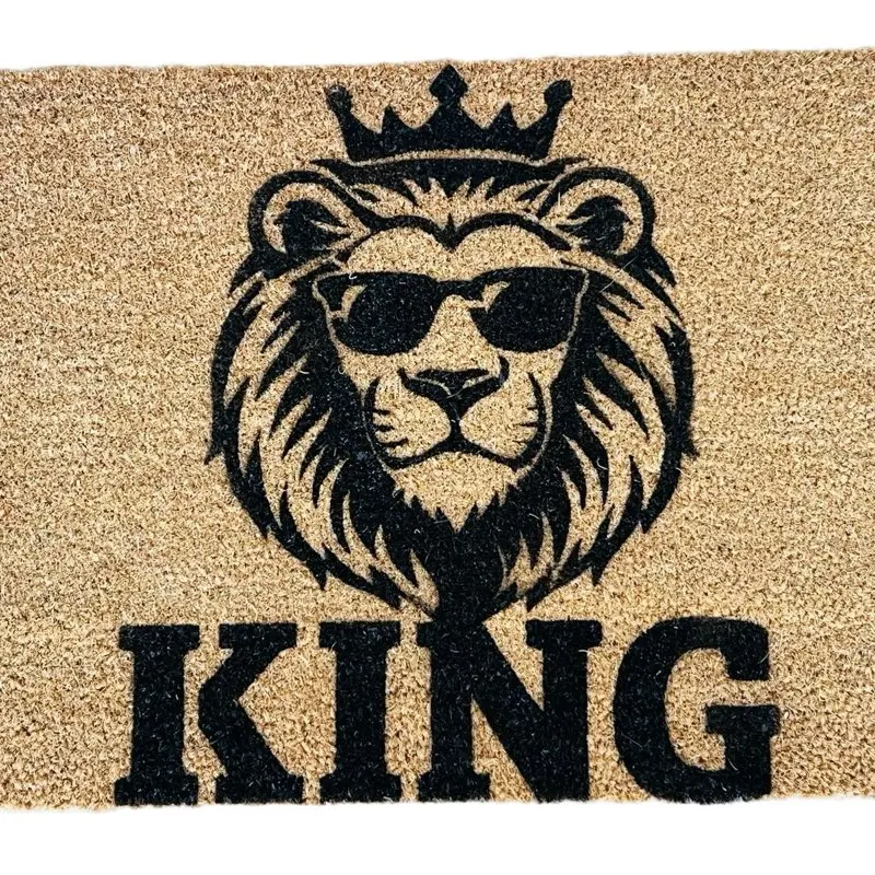 Lion custom door mat