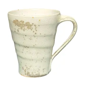 Studio Art Pottery Hand Thrown Coffee Tea Mug with Handle Crazing Glazed