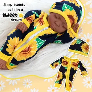 10 inch Rebirth Simulation Doll and Clothing Set, Realistic Doll Set, the Best Gift for Children and Girls