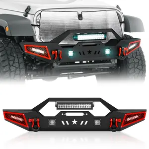 【EYOUHZ】Pickup Truck Front Bumper for 2007-2026 Jeep Wrangler JK JL JKU JLU Unlimited & Gladiator JT 2/4 Doors