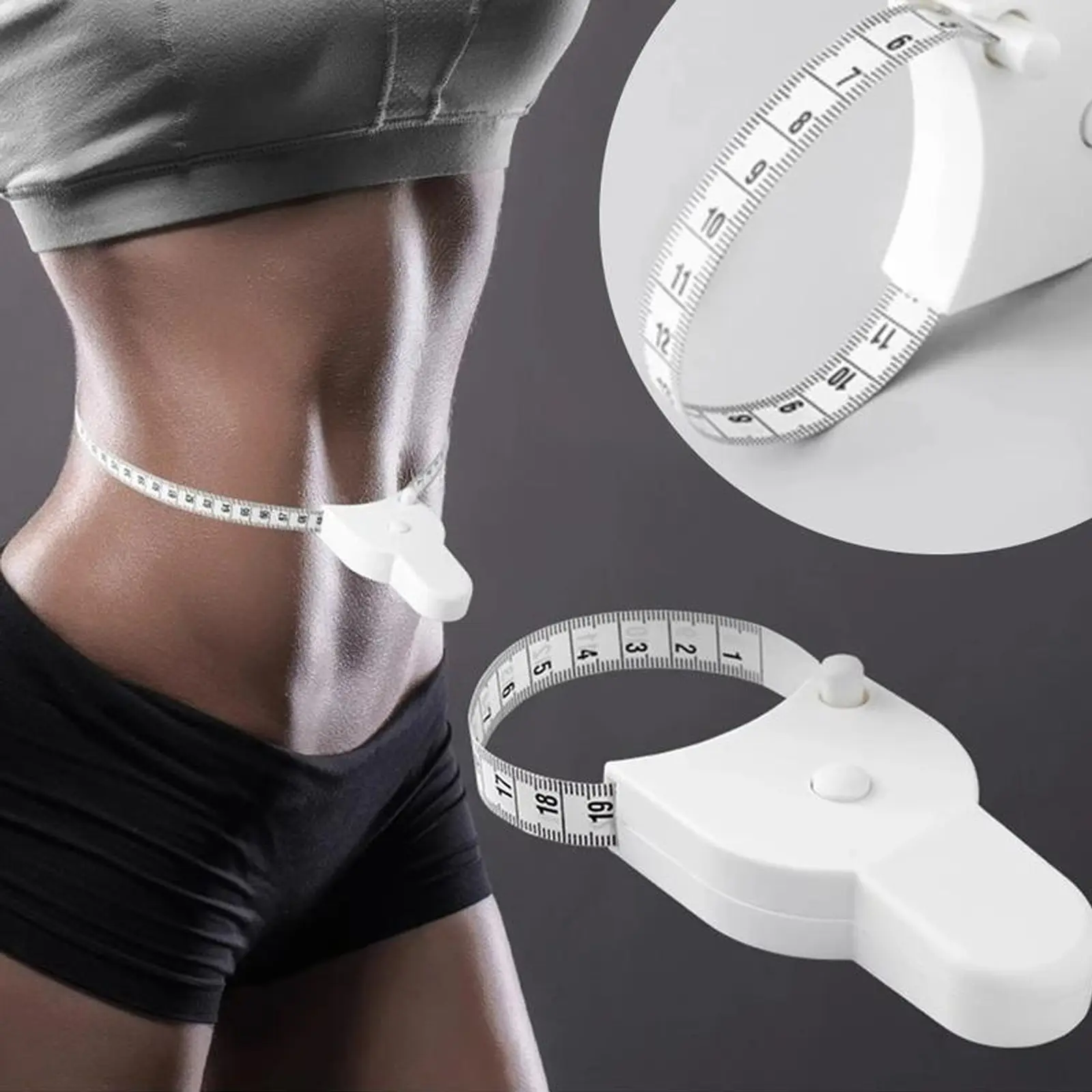 Retractable Body Tape Measure, Automatic Portable Body Measuring Tape,150cm Household Measuring Tools for Waist, Hip, Arm, Women‘s Gifts
