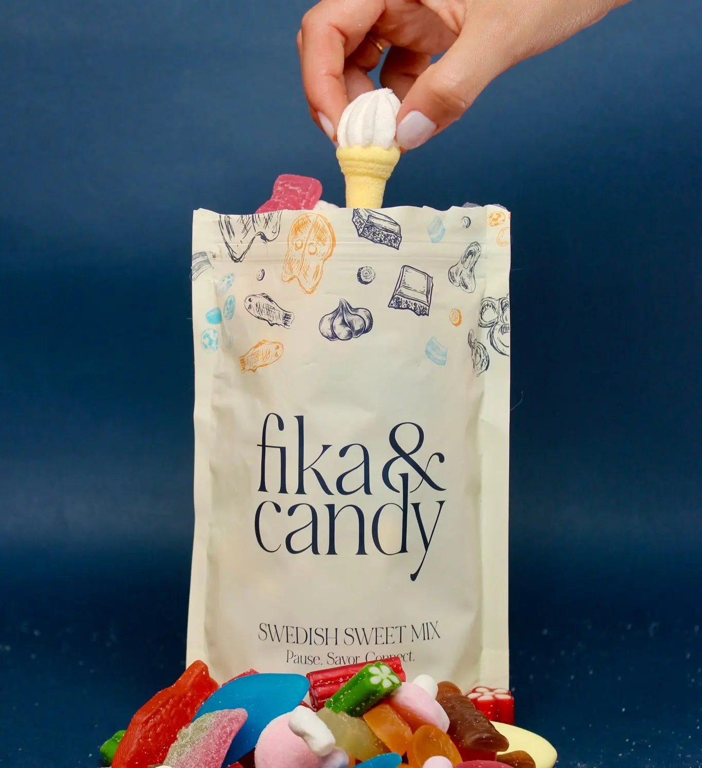 Fika&Candy Swedish Candy Sweet Mix - 1lb Packed - Snack Bonbon