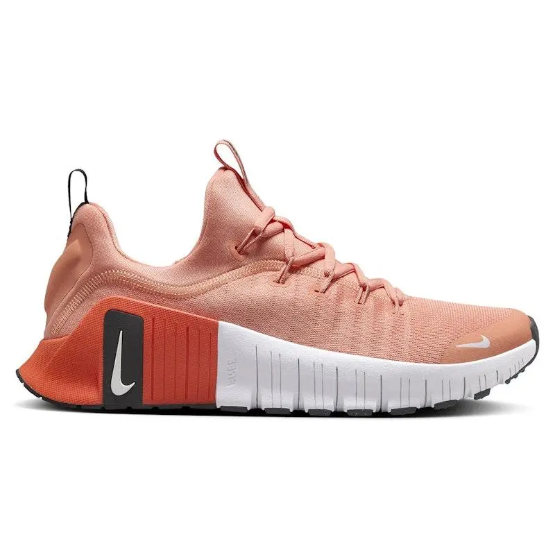 Nike Free Metcon 6 Apricot Agate Turf Orange Black White (Women's) (women) by StockX