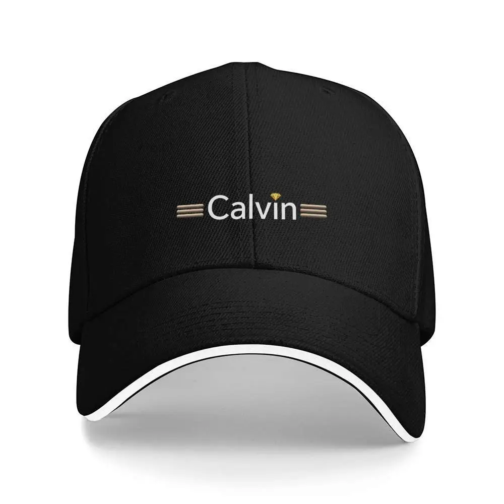 S&T Calvin Mens Stretch Baseball Cap - Minimalist Luxury Design, Gold Embellishments, Lightweight Polyester, Machine Washable Black-Gold, Casual-Elegant Sports & Outdoor Hat, Ideal Holiday Gift, Mens Hats, Hats