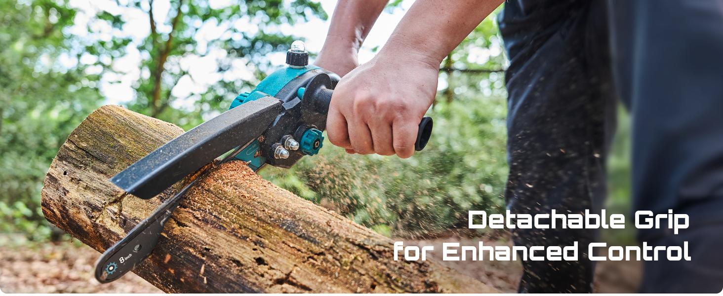 SEESII Mini Chainsaw Cordless, 8 Inch & 6 Inch Electric Chainsaw with 2 Batteries & Auto Oiler, 1000W Brushless Handheld Chain Saw for Tree Branch Wood Cutting, Garden Tools Gift for Men Dad Husband M8 Ace CS800 #NewArrival SEESII Mini Chainsaw Cordless, 8 Inch & 6 Inch Electric Chainsaw with 2 Batteries & Auto Oiler, 1000W Brushless Handheld Chain Saw for Tree Branch Wood Cutting, Garden Tools Gift for Men Dad Husband M8 Ace CS800 #NewArrival