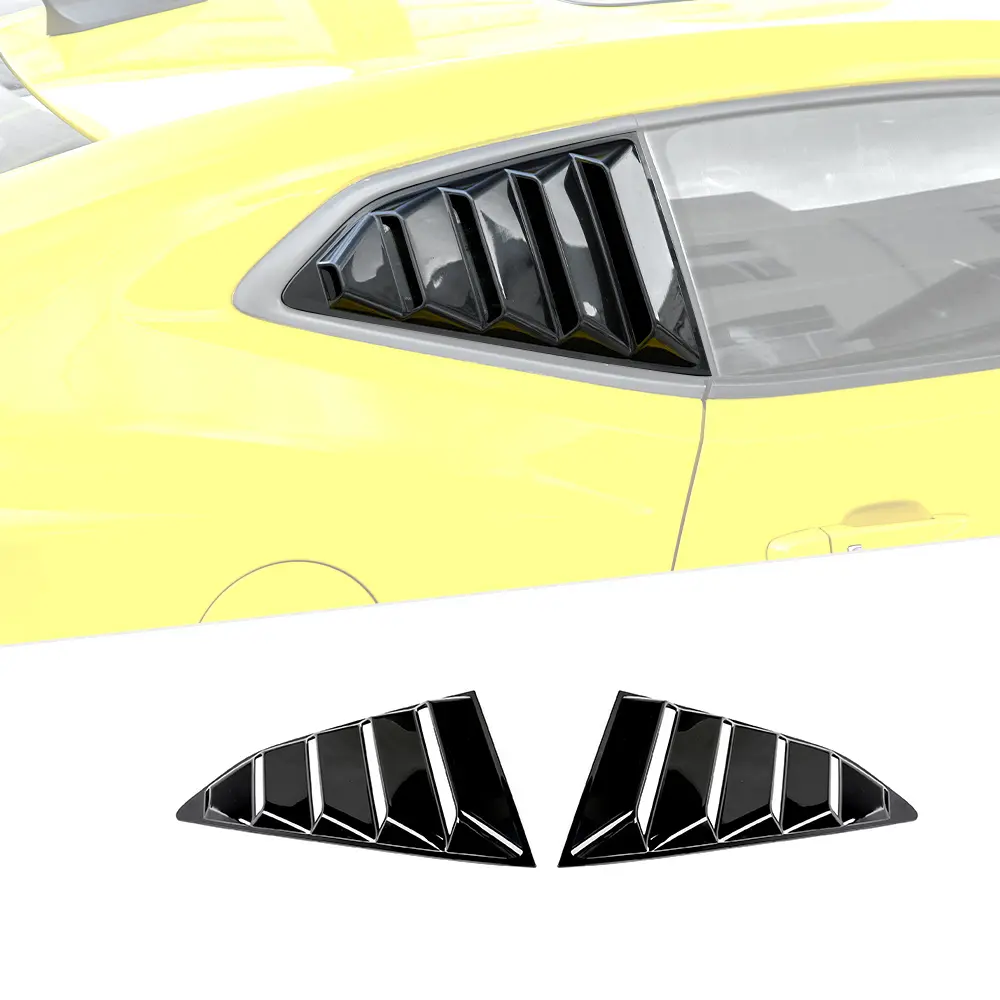 Rear Side Window Blinds Quarter Louver Cover Trim for Chevy Camaro 2016+ Exterior Decoration fathersdaygift car lover gift, Car Accessories, Accessories For Car