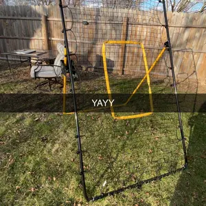 7x4 ft Volleyball Rebounder Net - Multi Sport Bounce Back Training Equipment with Travel Bag, 5 Adjustable Angles for Outdoor Indoor Practice, Spiking, Bumping, Volleying