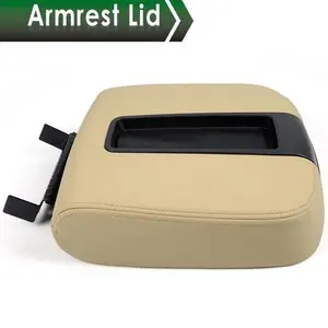 Fit For 07-14 Chevy Silverado GMC Sierra Center Console Armrest Lid Beige