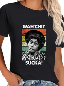 100% Cotton WAHCHIT SUCKA Watch It Sucka Son in Sanford City funny meme T-Shirt