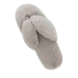 Dream Pairs Women's Fluffy Flip Flop House Slippers