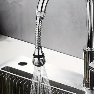 Kitchen Faucet Aerator, Durable Flexible Faucet Extender, Splash Proof Kitchen Sink Tap Aerator for Home Kitchen Bathroom, Faucet Aerator Extension