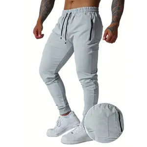 Mens Jogging Casual Pants Joggers Active Athletic Workout Running Sweatpants with Zipper Pockets