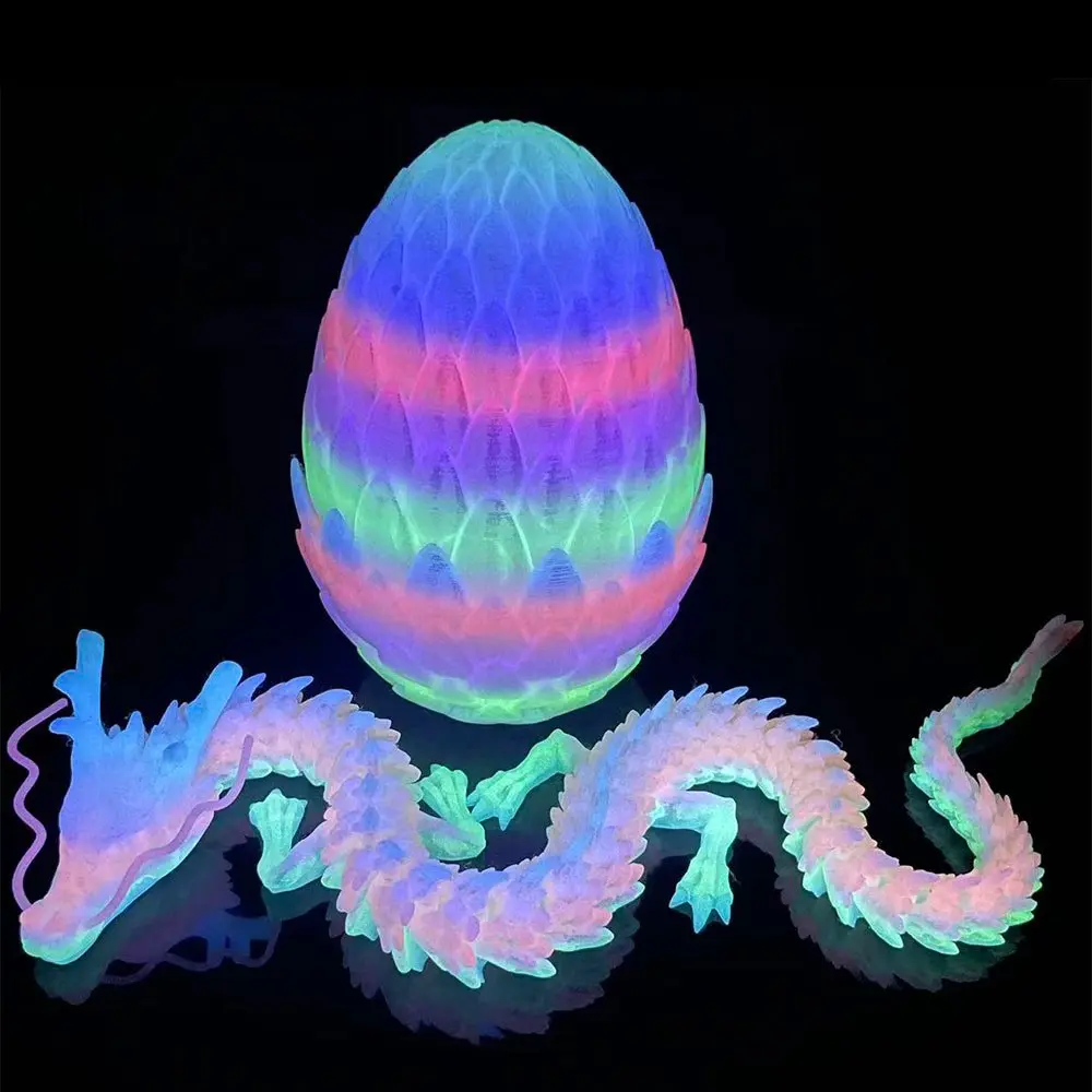 3D Printed Dragon Scale Egg Ornament, Statue Figurines, Decorative Sculptures, Large and Small Sizes, Home Decor, Christmas Gift, New Year Gift, Realistic Texture, Detailed Craftsmanship, Decorative Ornaments