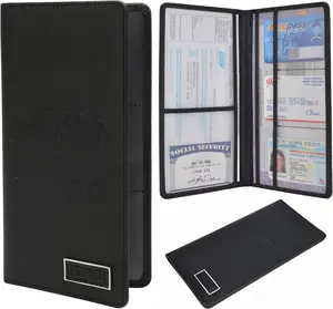 Car Registration and Insurance Holder Glove Box Folder-Premium Car Folder, Car Document Holder for Cards, Driver License & other Essential Documents